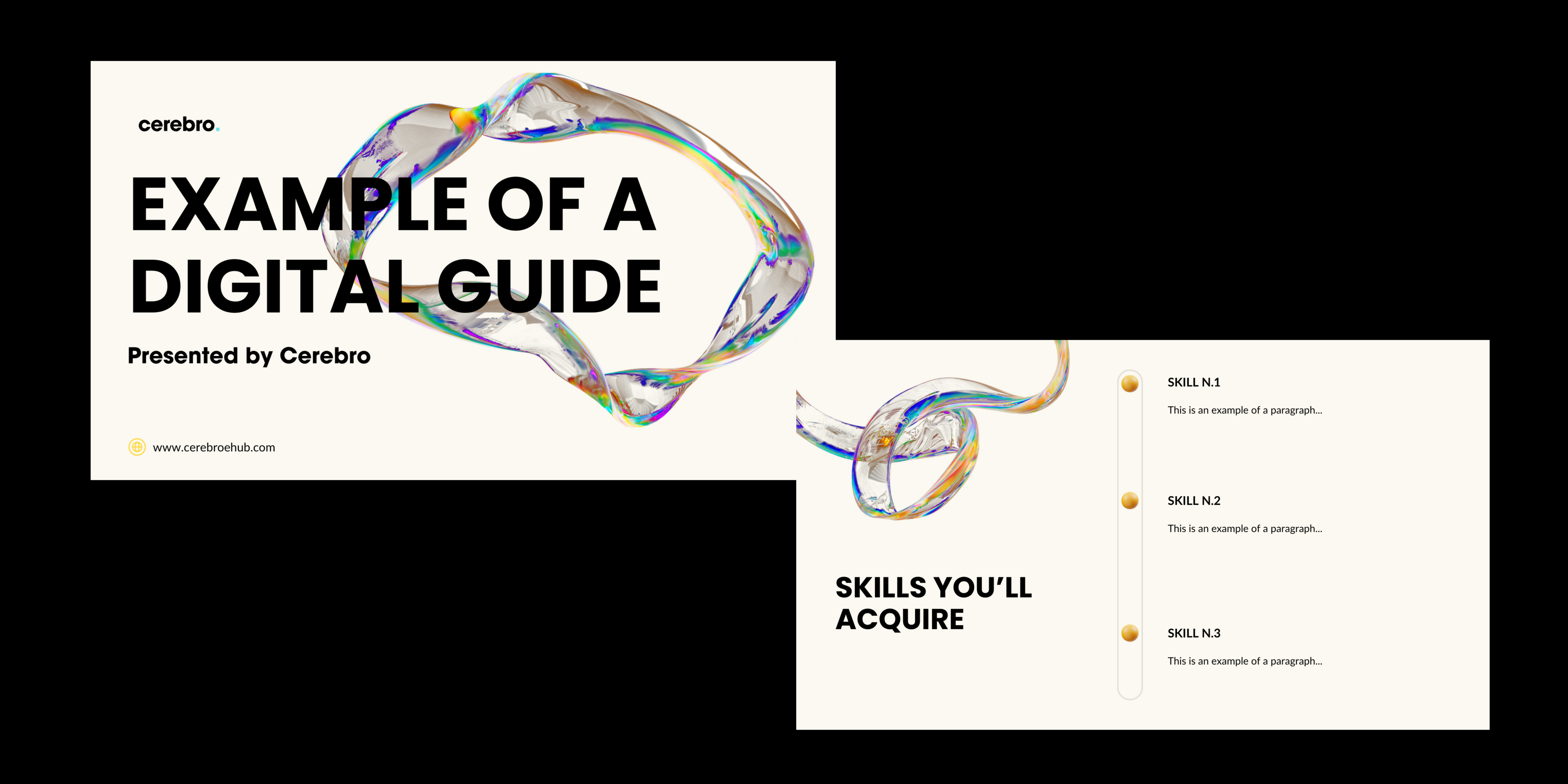 Example of two digital guides